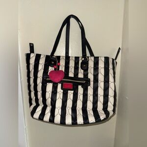 Black and White Striped Tote Bag